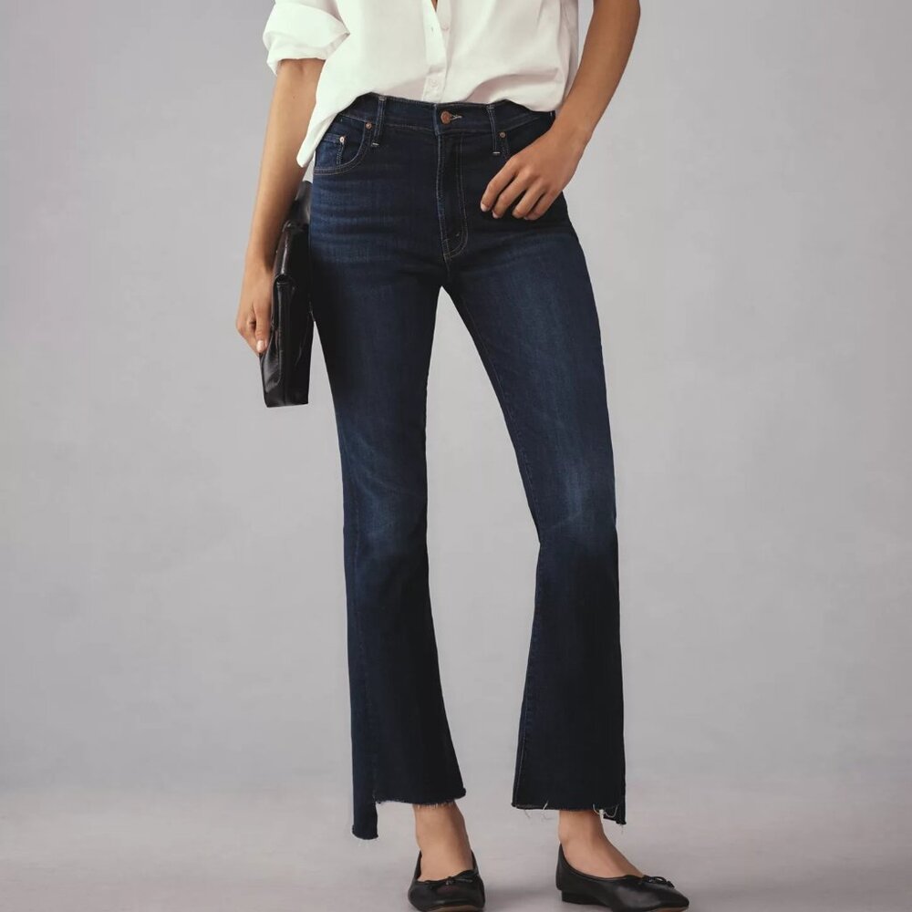 MOTHER The Insider Crop Step Fray Jeans 23 OFF LIMITS NEW W/ TAGS